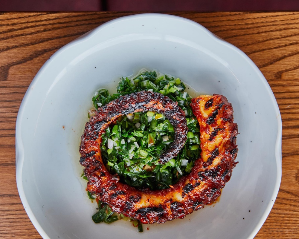 Charred octopus